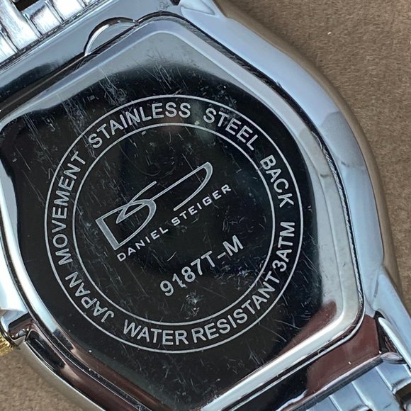 Stunning Designer Daniel Steiger 2 Tone Mans Watch - Picture 7 of 8